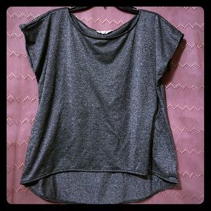 BCBGENERATION Gray Glittery Blouse